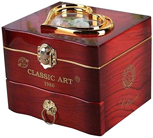 Elise Musical joyería Caja Caja de música joyero Musical Caja de Almacenamiento con el Giro de la Bailarina Musical joyería Caja giratoria de Baile Linda del Ornamento de Regalo Yjiangluochen