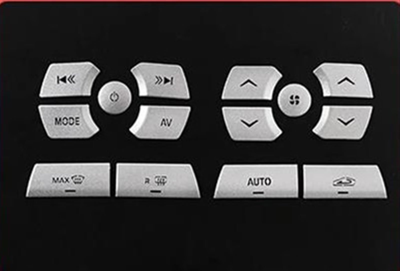 Yeskit H Car Interior Accessories Sticker Central Control Shift Panel Button Decoration Decal For Jaguar Xf 2012-2015(H)
