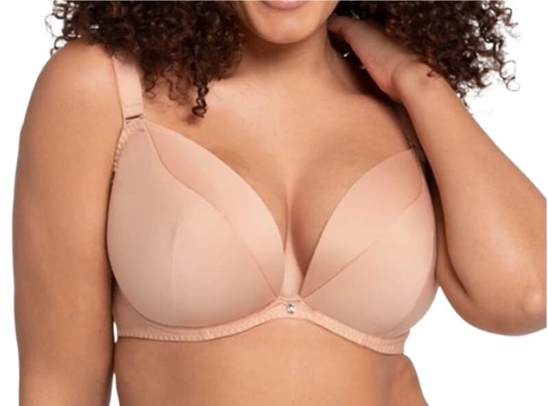 GeRRiT 2024 Small Cup Bust Bra with Shoulder Straps for Multiple Wear Styles 606570DEFGHIJKLM (Color : Skin, Size : 65F/UK30E)