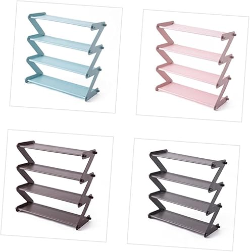 Miniatura 7 de PRETYZOOM Estante de almacenamiento de ollas, organizador de oficina, organizador de oficina, zapatero de acero inoxidable, estante de