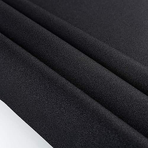 Image of WochiTV Total Blackout Window Film 100% Light Blocking Non Adhesive No Residue Removable Opaque Static Cling Privacy Glass Tint for Home Bedroom Darkening Heat Control (29.5 in x 6.56 Ft)