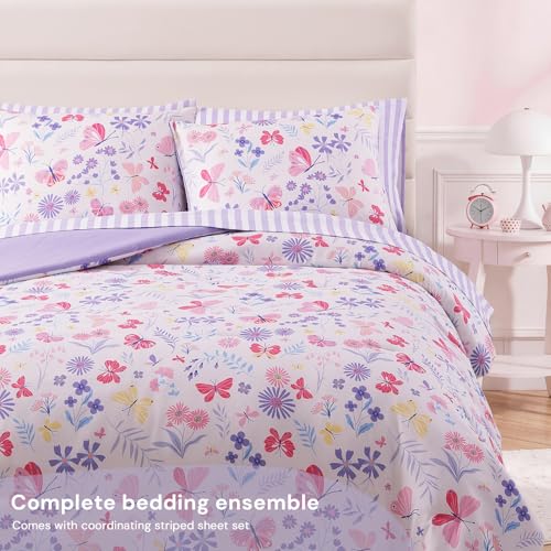Image of Full Size Comforter Sets with Sheets for Girls-7 Pieces Full Size Bed Set