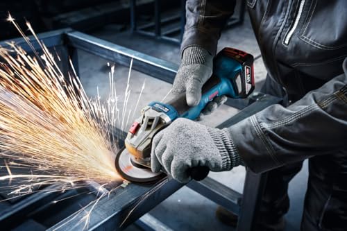 Image of BOSCH GWS 18V-8 Professional Cordless Angle Grinder (Solo) | 800W Equivalent Power | 100mm Disc Size | Compact Design | Optimized Runtime | Advanced Safety Features | Dust-Free Cutting Solution