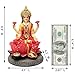 alikiki Indian Gift Goddess Laxmi Statue - 8.9”H Hindu Idol Lakshmi Sculpture Diwali Gift for Indian Pooja Item Decoration Indian Home Office Mandir Temple Altar Puja Housewarming Wedding
