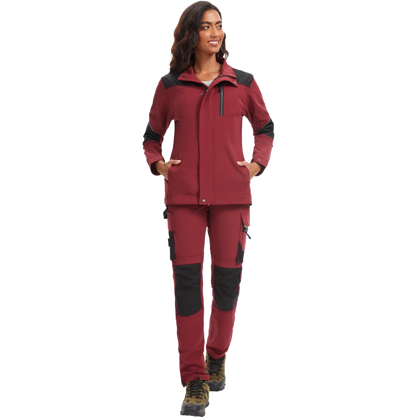 WORK IDEA Giacca da lavoro da donna slim fit, elasticizzata: rinforzato strategicamente, eleganza professionale con comfort moderno