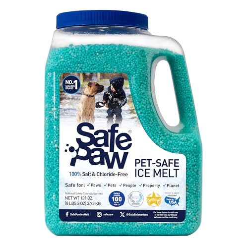 Safe Paw, Dog/Child/Plant Pet Safe Ice Melt with Traction Agent,