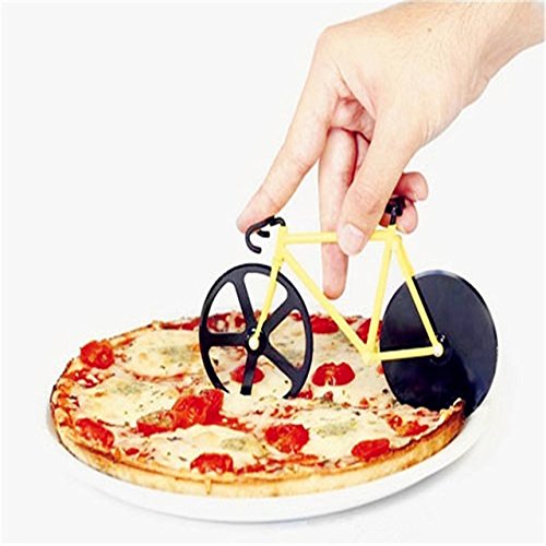 Bike Pizza Cutter Road Bicycle Chopper Slicer Kitchen Tool Stainless