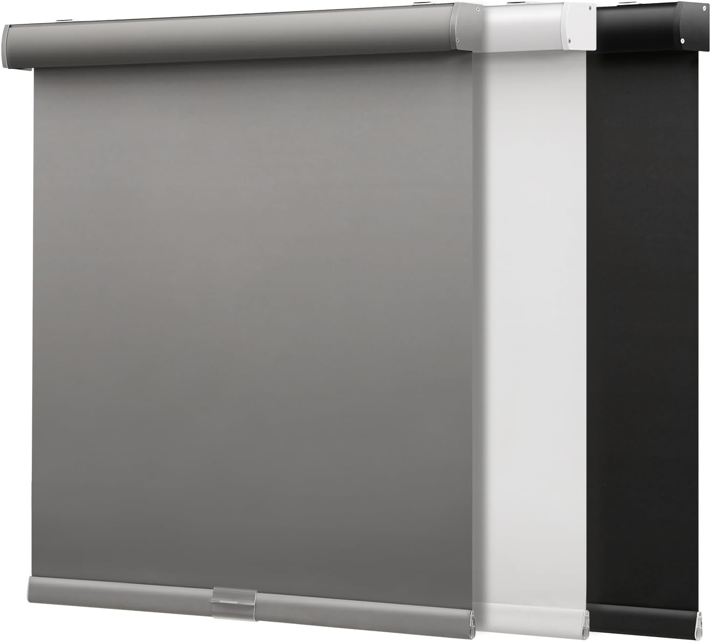 SMONTER Cordless Blackout Roller Shades for Windows- Room Darkening Roller Blinds with Valance, High Shading & UV Protection, 49" W x 72" H, Grey 49"W x 72"H Grey