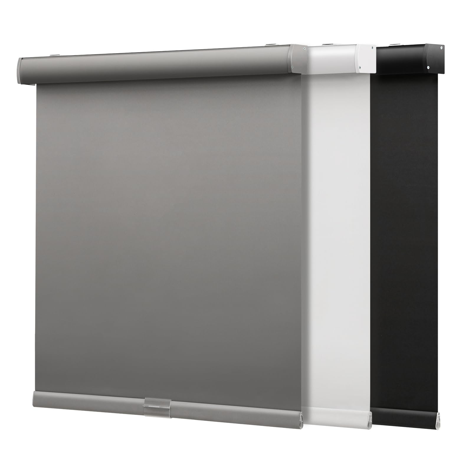 SMONTER Cordless Blackout Roller Shades for Windows- Room Darkening Roller Blinds with Valance, High Shading & UV Protection, 65" W x 72" H, Grey