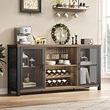 Launica Gabinete de bar de vino, roble