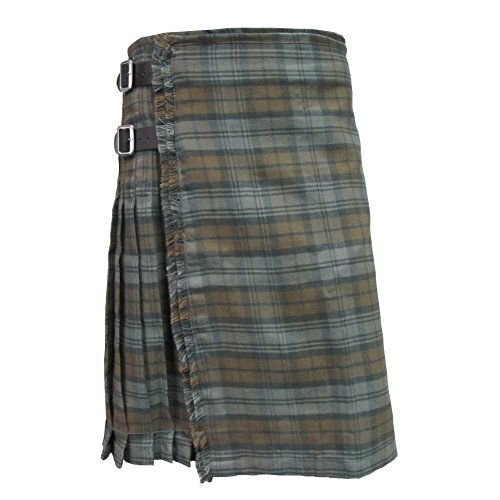 Mens Kilt Tartanista Black Watch Weathered Size 52