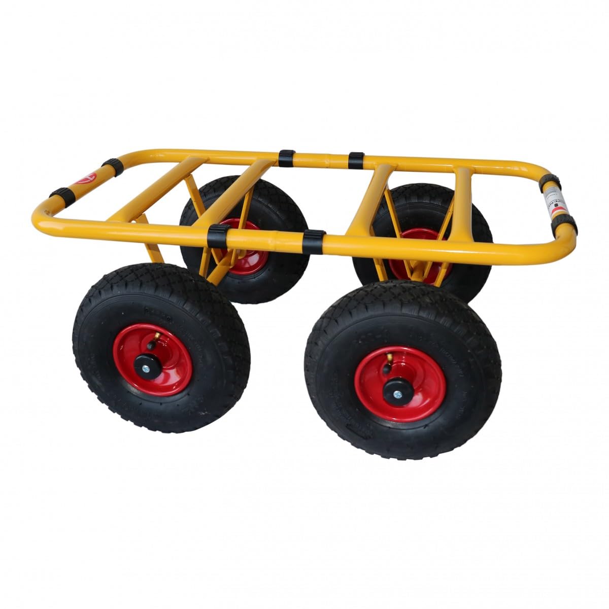 Ravendo Plattenwagen Transportwagen Dolly 4 Rad 300 Kg TD 300-4W Schwerlast Lasten Karre Transportkarre Luftreifen Made in Europe
