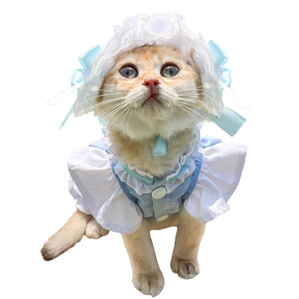 Amazon | ペット用品 犬用 ネコ用 メイド服 コスプレ衣装 服 スカート
