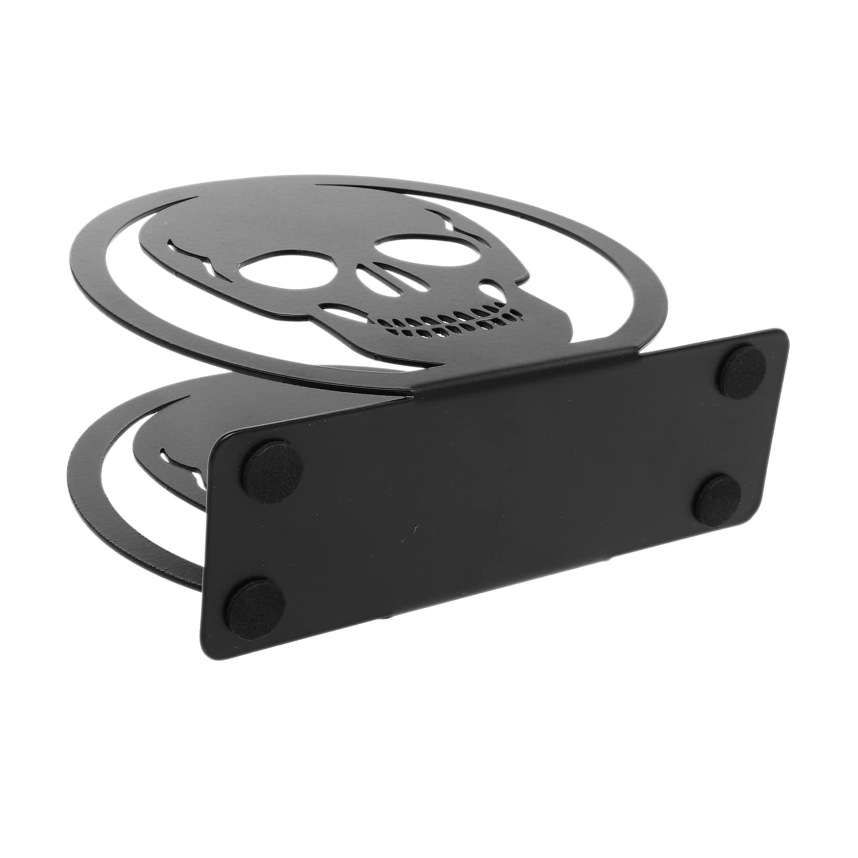 4 Piezas Estante De Almacenamiento De Tejido Decoración De La Alternativa Dispensador De Pañuelos De Cráneo Servilleteros Para Mesas Estante De Tejido Planchar Black TOPBATHY