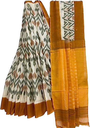 RADHA LAKSHMI Handicrafts Women's Ikat Hand Block Print Pure Soft...