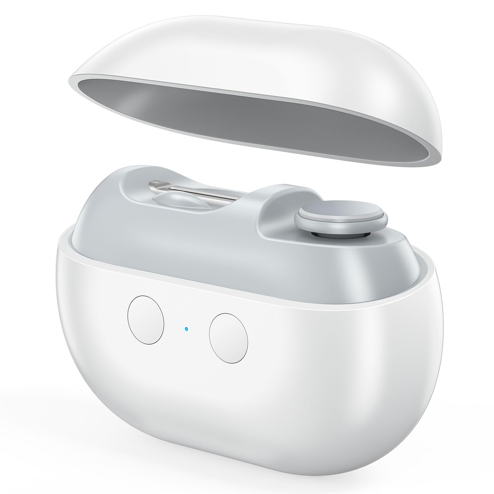 2025 Upgraded Electric Baby Nail Clippers,3 in 1 Fingernail Trimming,Polishing&Fragments Storage with LED Light,Effortless,Safe and Precise Nail Care