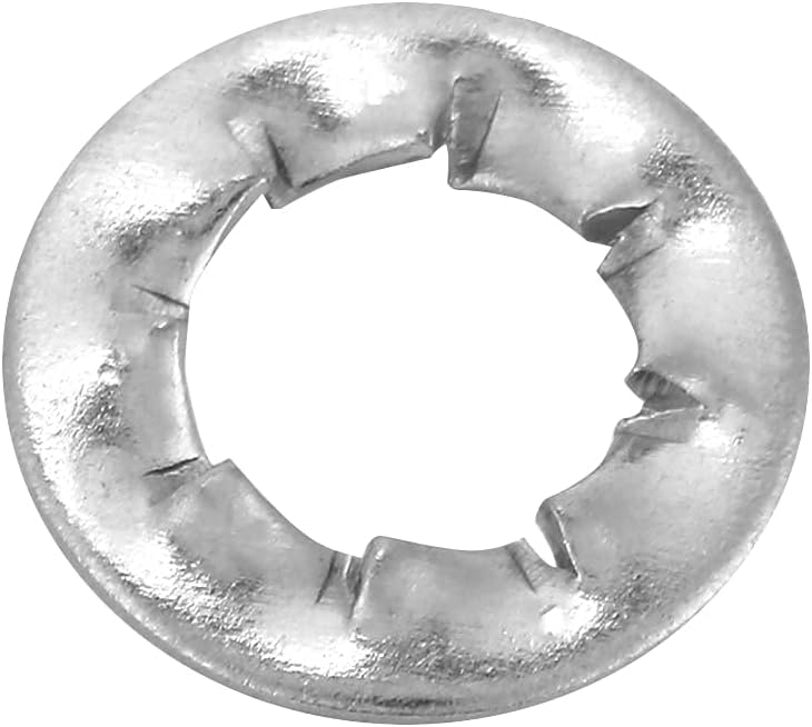 Tools Compatible with Serrated Lock Washer, Serrated Lock Washer, Stainless Steel Serrated External Toothed Lock Washer Flat Tool Set for Electrical, Lock Washers (M10(30PCS))