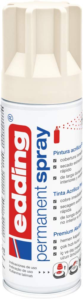 Edding 5200 Acryl-Sprayfarbe – Gelb, 400 Ml, Schnell Trocknend, Für Innen & Außen, UV-beständig