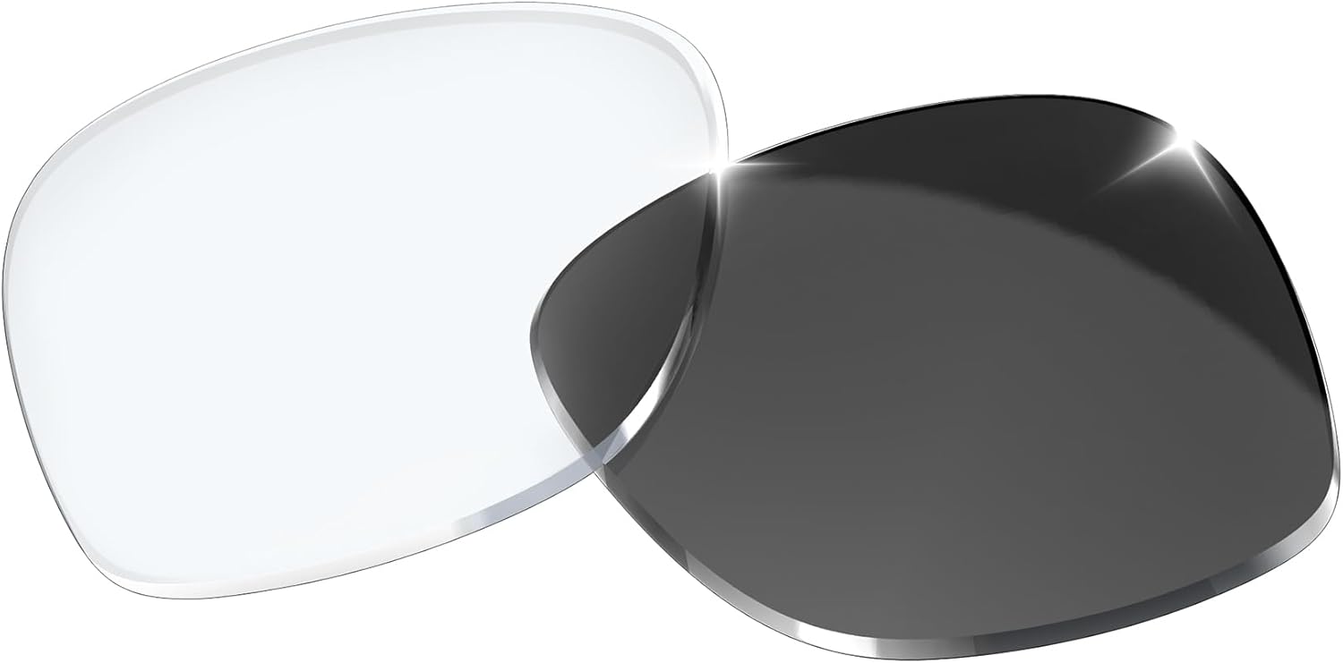 AMVR Transition Lenses Replacement Compatible with Ray-Ban Meta Wayfarer RW4006(Gen1) & RW4012 50mm(Gen2) Sunglasses, Photochromic Lens, UV Protection & Scratch-Resistant