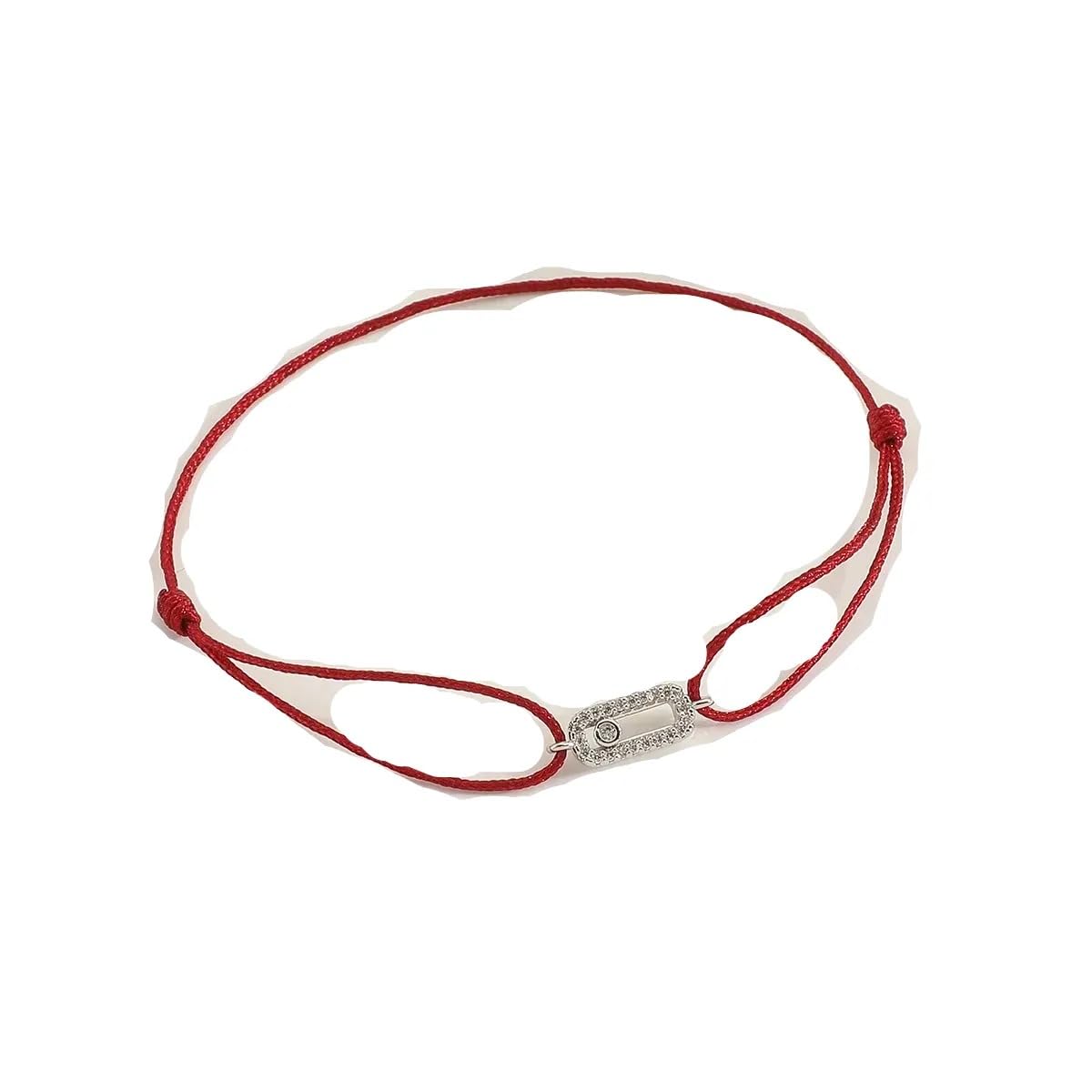 Pulsera de Cuerda, Pulsera de Cadena, joyería Pulsera con Clip - Pulsera de Pareja Ajustable Deslizante Completa de Cuerda for joyería de Mujer