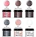 Dipping Powder Nail Starter Kit Nude Gray 6 Colors,Dip Powder System Starter Nail Kit Acrylic Dipping System for French Nail Manicure Nail Art Set Essential Kit,Portable Kit for Travel
