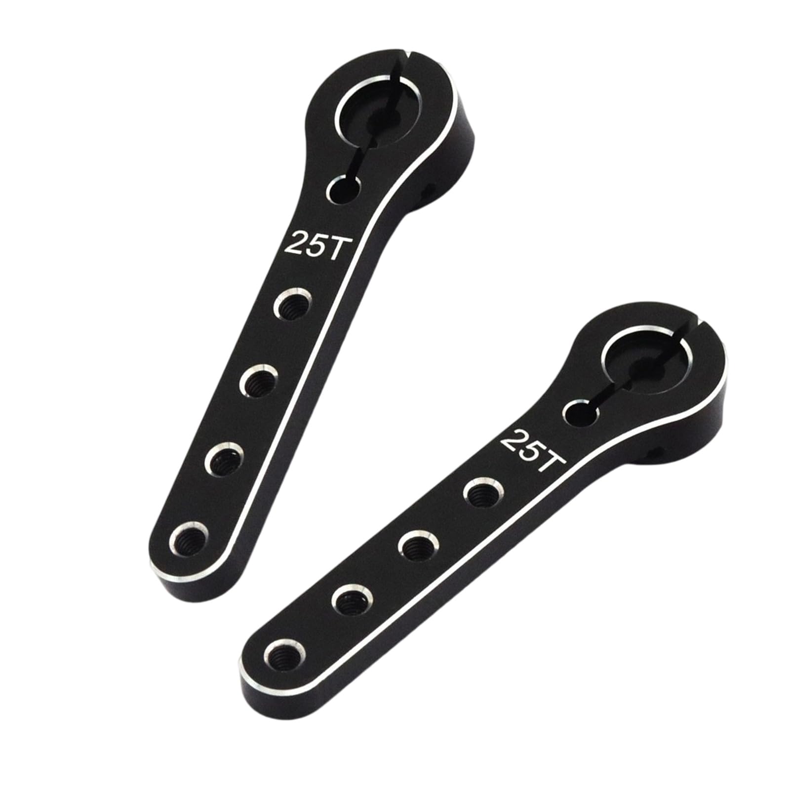 NUEAYMS 2pcs Metal Servo Arm Extension 25T Strong & Metal Servo Horns Upgrades for Airplanes & 1/10 Car