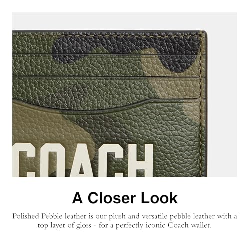 Coach Men's Flat Card CASE, Camo, One Size4