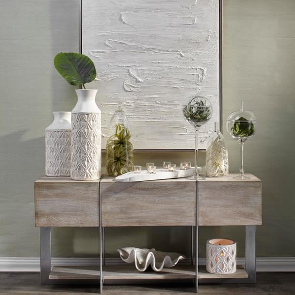 Miniatura 5 de Z Gallerie Cloche Jules de cristal soplado  Decoración de mesa para el hogar para oficina, estante, mesa, dormitorio, baño, 24 pulgadas