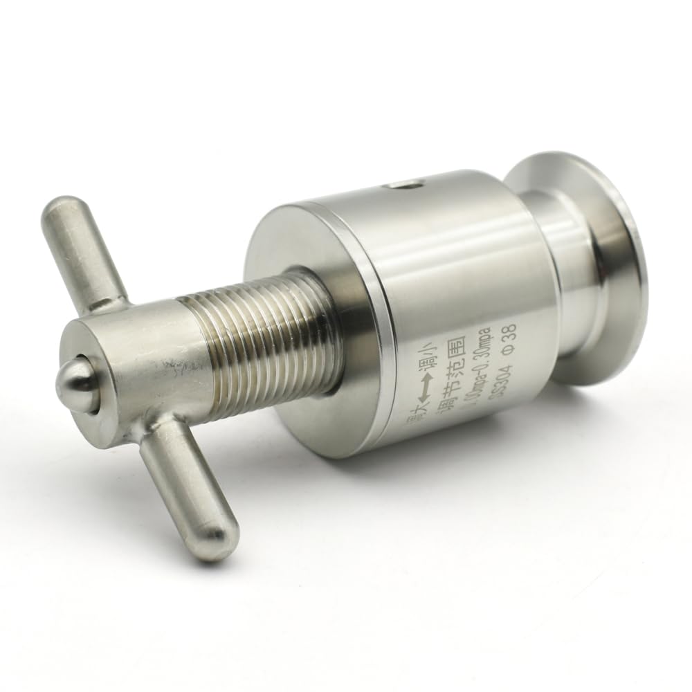 Válvula de presión Ajustable Clase Sus 304, 0,5-5 Bar, válvula de Escape de 1,5 "de Tres Clips con diámetro Exterior de 50,5 mm