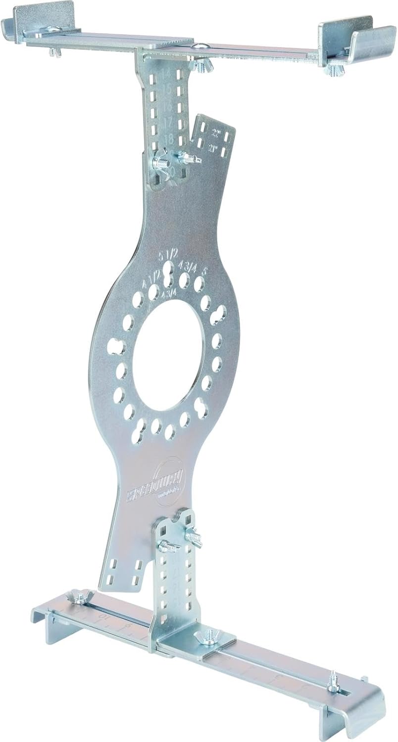 WheelWise™ Wheel Fitment Simulator Tire/Rim Fit Size Measuring Mockup Tool, Supports 14 to 22 Inch Diameters and 7 to 17 Inch Widths, 5-Lug Bolt Pattern