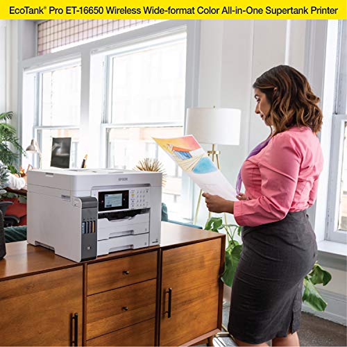 Epson Ecotank Pro Et-16650 Wireless Wide-Format Color All-In-One Supertank Printer With Scanner, Copier, Fax And Ethernet #TOP6