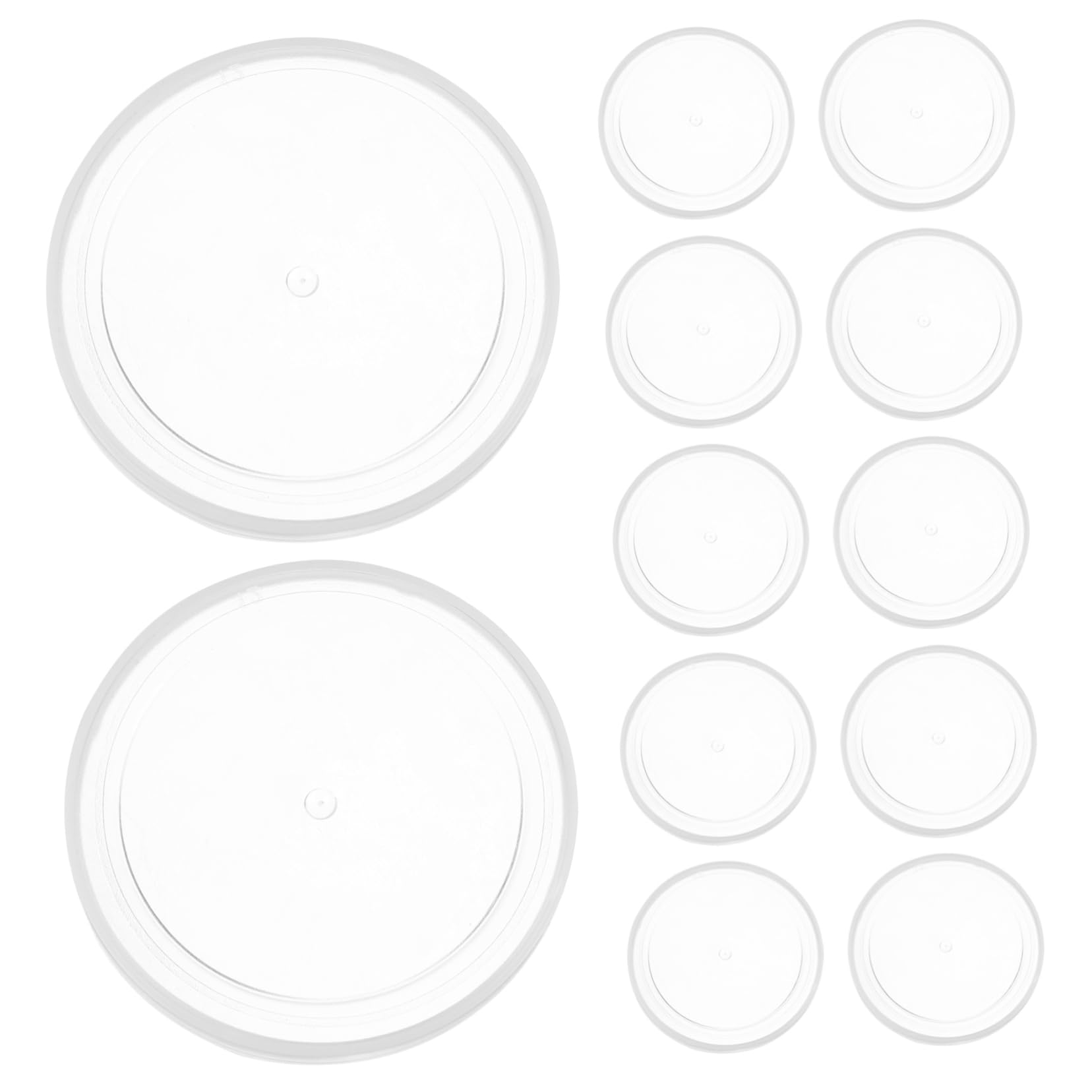 Cabilock 20pcs Clear Food Can Lids Dust Covers for Dog Cat Food Storage Easy Use for Canned Beans Versatile Seal for Pantry Organization