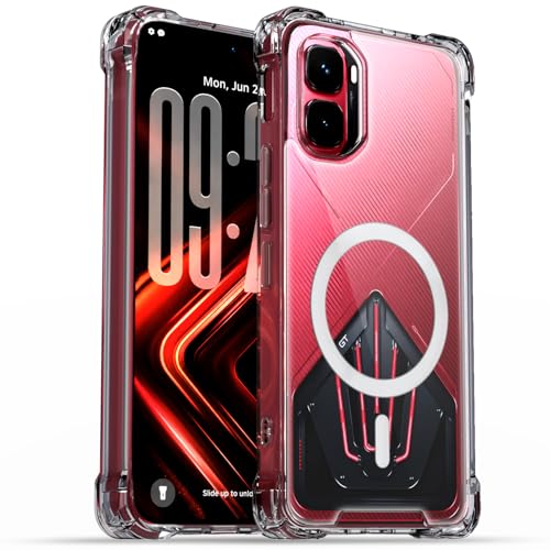 Image of Pikkme Back Cover for Infinix GT 50 Pro 5G Mag-Safe Shockproof PC + TPU | Protective Case Magnetic Support | Bumper Case (Transparent Mag-Safe)