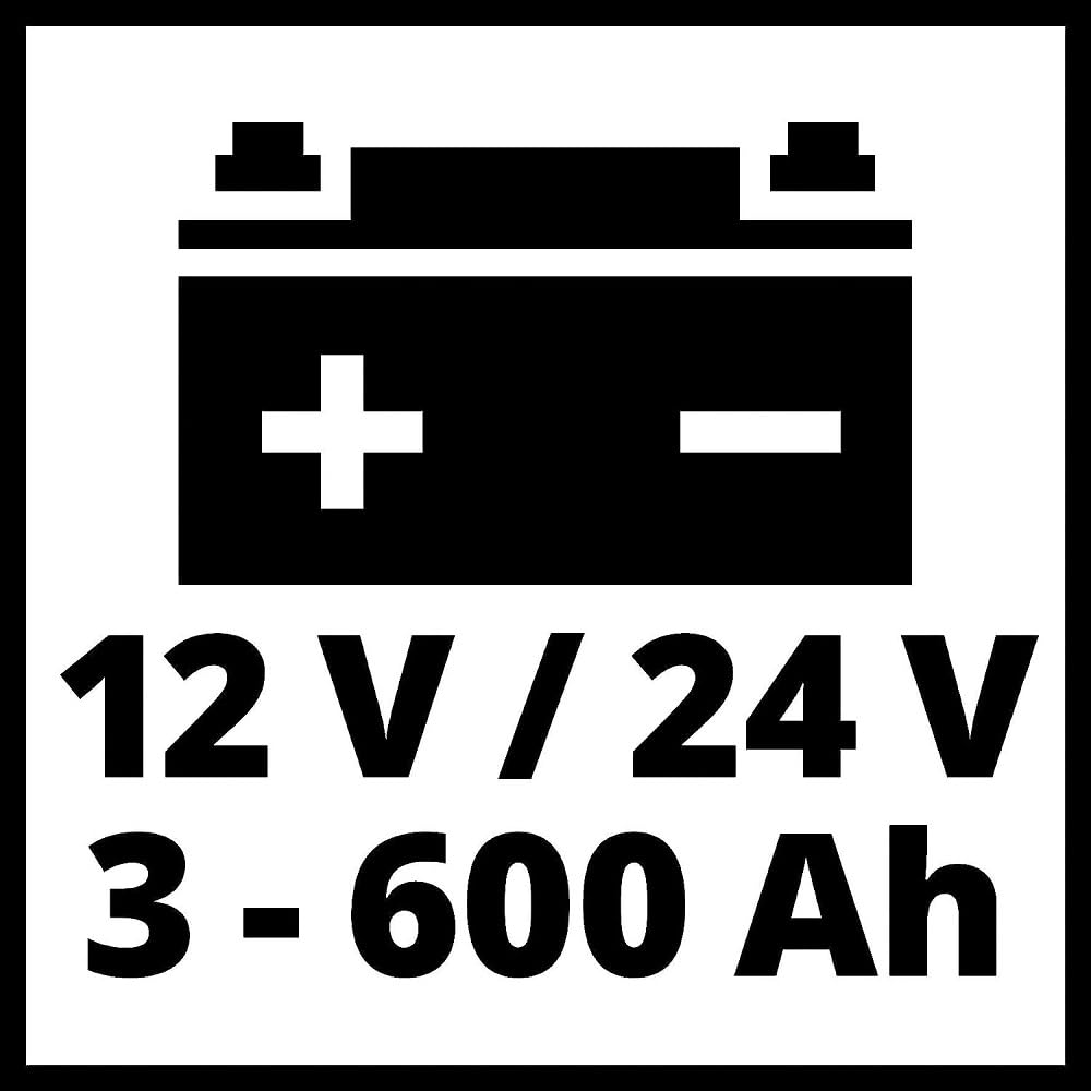 Einhell Ładowarka do akumulatorów CE-BC 30 M (do akumulatorów żelowych, AGM, bezobsługowych/niskokwasowych, 12 V/24 V, wielostopniowy cykl ładowania, sterowany mikroprocesorem i monitorowany)