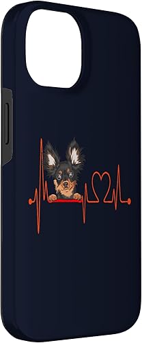 Miniatura 6 de iPhone 12 Pro Max Russian Toy Terrier Heartbeat EKG My Dog Is My Valentine Case