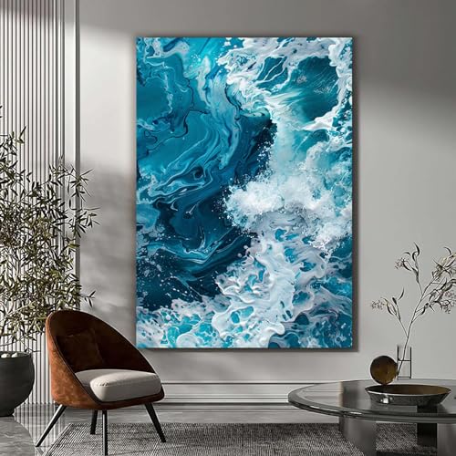 Impression art abstrait couleur pour raviver un mur blanc - 4