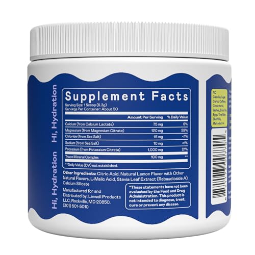 Image of Hi-Lyte Keto K1000 Electrolyte Powder | Lemonade | Hydration Supplement Drink Mix | Boost Energy & Beat Leg Cramps | No Sugar, No Maltodextrin | 50 Servings