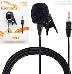 Microfone Lapela com fio Resistente