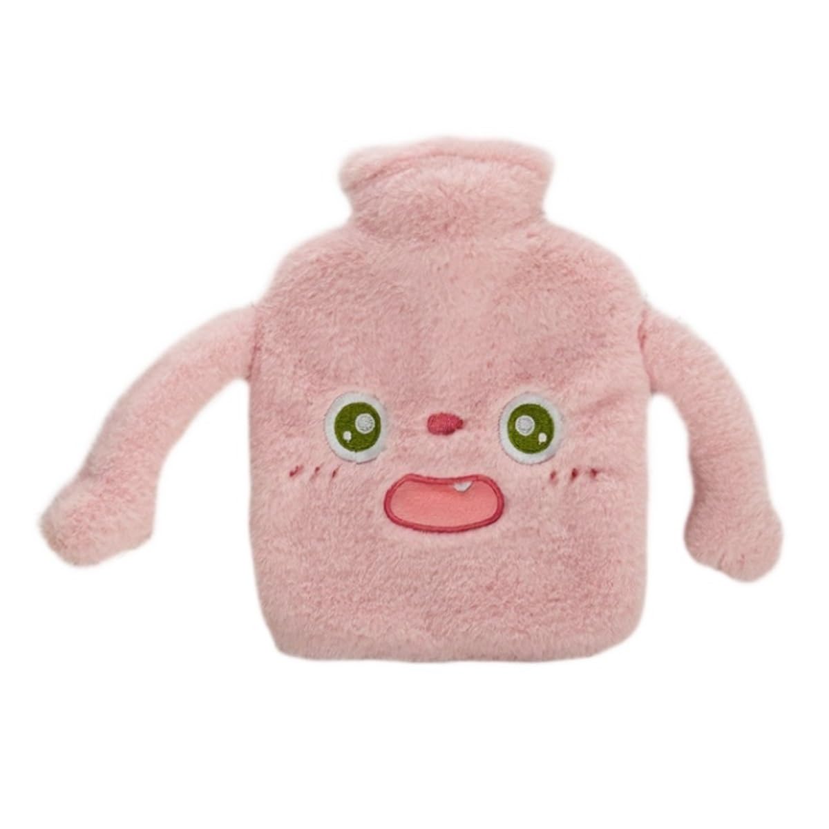 Bolsa de Agua Caliente Bolsa De Agua Caliente De Felpa Rellena De Agua De PVC For Otoño E Invierno, Cálida Barriga, Cálida Mano, Tesoro Hot Water Bottle Segura(Pink)