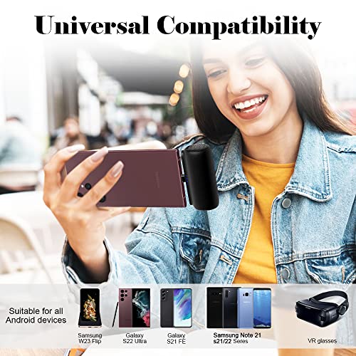 [5500Mah] Small Usb-C Portable Charger Power Bank, 20W Pd Input And Output Fast-Charging External Battery Pack Compatible With Samsung Galaxy S22/S21/S21, Google Nexus 6/5/4, Lg G8/G7/G6 Etc- Black #TOP1