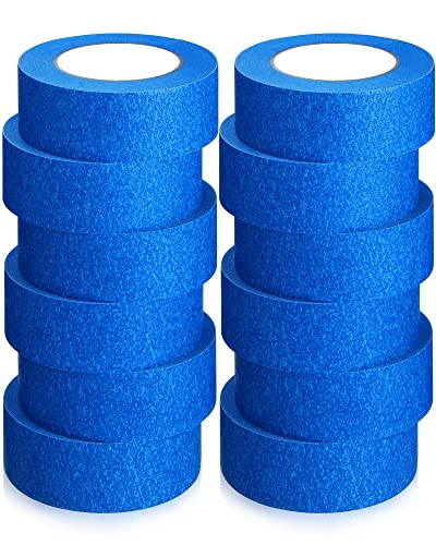 12 Rolls Blue Painters Tape Bulk 1.88 Inches Wide x 60 Yards, Adhesive Masking Tape Paint Artist Tape Wall Trim Tape for Craft and Painting Supplies, 720 Total Yards