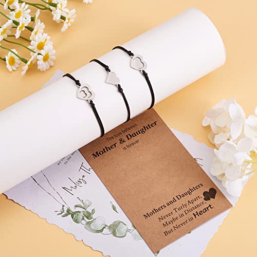 Image of Ornaland 2 /3 /4 /5 Pcs Friendship Bracelet Best Friend Bracelets Bff Matching Heart Bracelet Braided Bracelet Best Friend Friendship Gifts for Women Friends Girls Teen