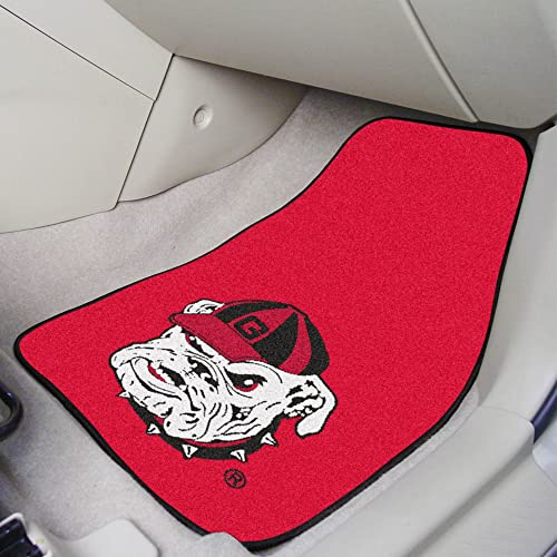 Fanmats 5637 Ncaa University Of Georgia Bulldogs Nylon Face Carpet Car Mat 18 Inchx27 Inch thumb #1