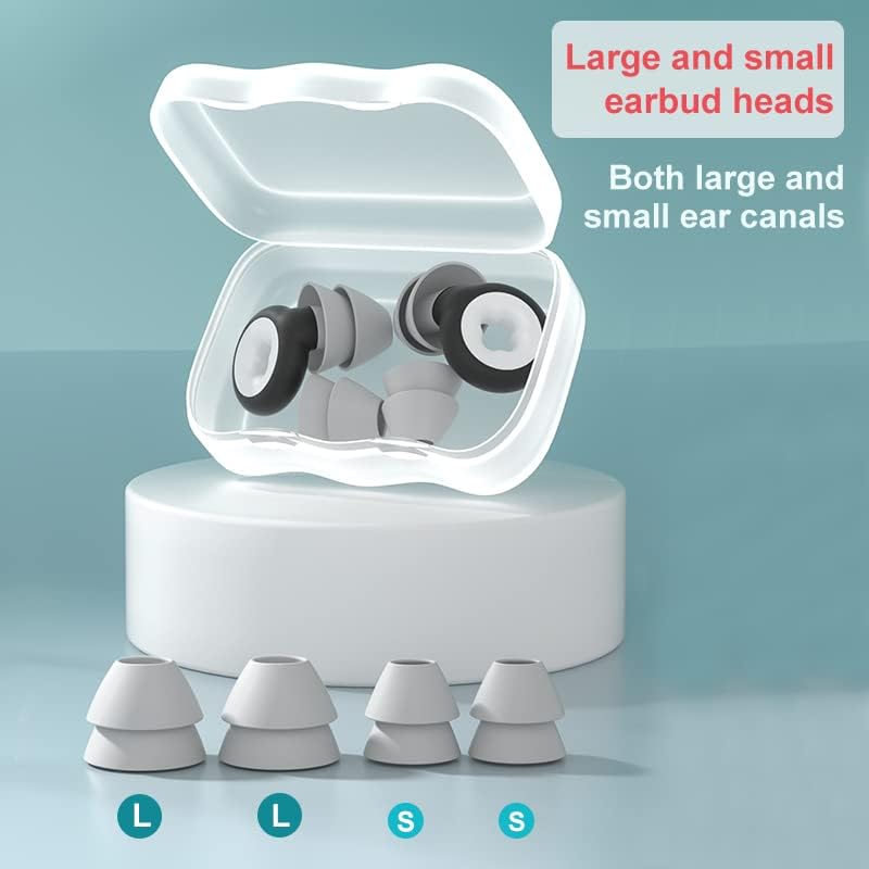 Miniatura 6 de Tapones para los oídos para dormir, tapones para los oídos para reducir el ruido a través del diseño del material. (rosa)