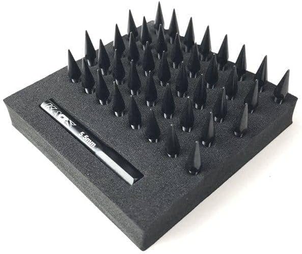 Cen Racing CKD0610 KAOS Black Bullet Spiked Wheel Lugs (M2.5mm Studs. W/Tool. 40pcs)