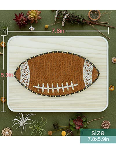 Image of BAZIMA DIY String Art Kit for Beginner, DIY Football Craft Kit,Unique Gift,Craft Kit for Holidays