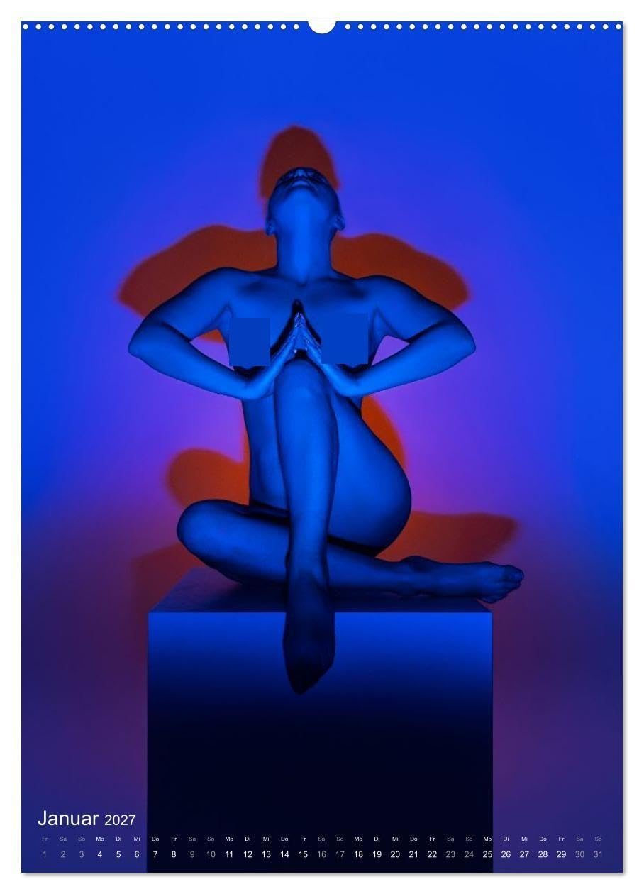 ONLYNUDE.ART – Farben mit Katy (Wandkalender 2027 DIN A2 hoch), CALVENDO Monatskalender: Akt Farben mit Katy (CALVENDO Erotik)