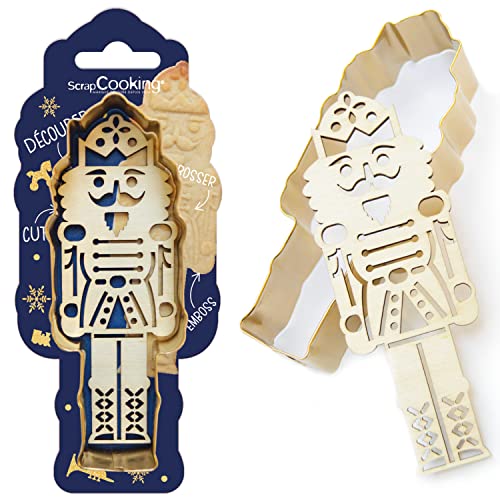 ScrapCooking - Ausstecher-Set + Embosser Holz Nussknacker –...