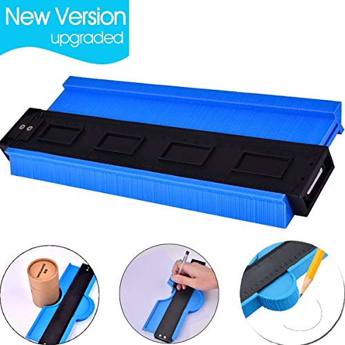 BASEIN Konturenlehre, Konturmessgerät Duplikator, 25cm Groß Profillehre Lineal Kontur Vervielfältige Unregelmäßiger Konturmesser mit Skala, Kopieren Sie präzise unregelmäßige Formen für Passform