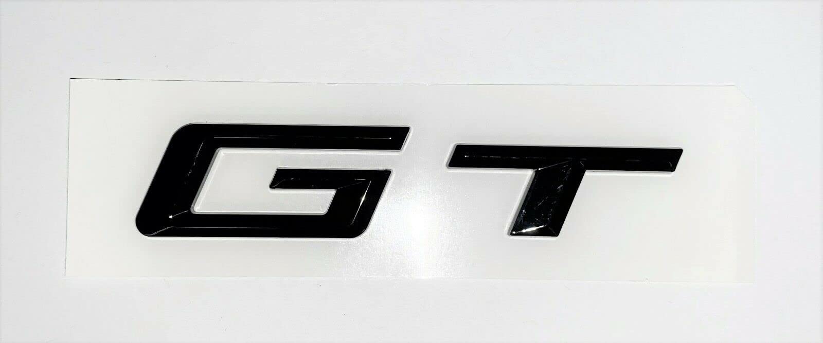 Replacement GT Gloss Black Rear Trunk Emblem Badge for GT Decal Numbers Letters NAMEPLATE